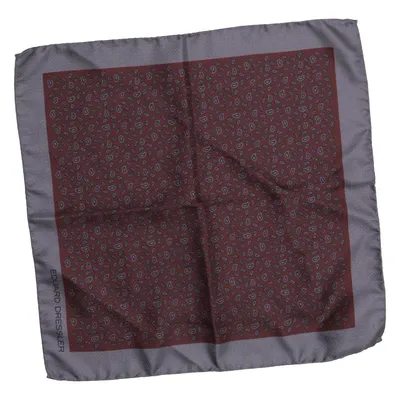 Handkerchief (Red, Gray) from Eduard Dressler Silk