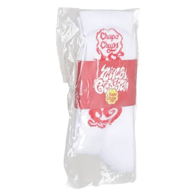 Strumpor (Vit, Röd) från Chupa Chups Bomull, Elastan, Polyamid