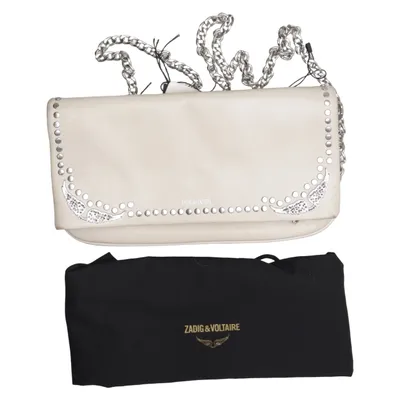 Schoudertas (Beige) van Zadig & Voltaire Katoen, Leer