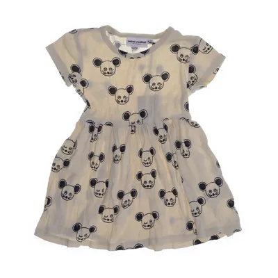 Klänning (Beige, Svart) från Mini Rodini Ekologisk bomull