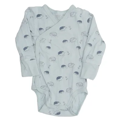Body (Blå) fra Lindex Newborn Bomuld, Elastan