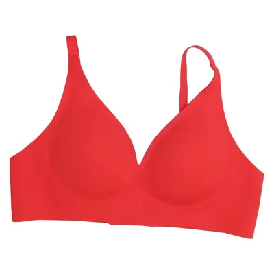 Bralette (Red) from Creamy Fabrics Elastane, Polyamide