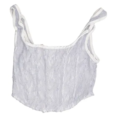 Bustier (Grå, Vit) från Beverly and Beck Akryl, Elastan, Polyester