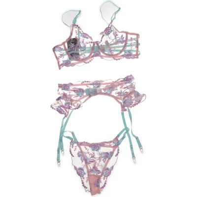 Underklädesset (Grön, Rosa) från Livetta Elastan, Polyester