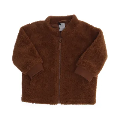 Fleecejacka (Brun) från Lindex Baby Bomull, Polyester