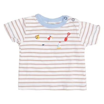 T-shirt (Blanc, Marron, Bleu) de Alana Coton