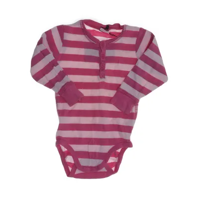 Body (Pink, Hvid) fra Baby by Lindex Økologisk bomuld