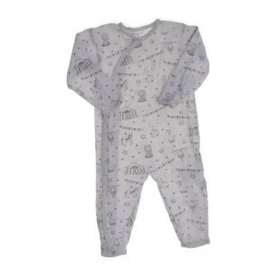 Sparkdräkt (Vit, Grå) från Fixoni Bomull