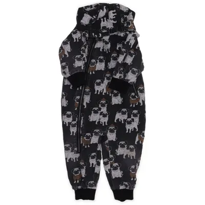 Overall (Zwart, Meerkleurig) van Lindex Baby Katoen, Polyamide, Polyester