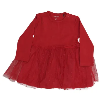 Kjole (Rød) fra MyWear Baby Bomuld, Elastan, Nylon