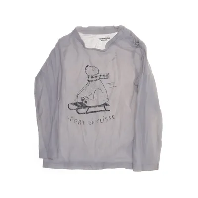 T-shirt à manches longues (Gris) de Vertbaudet Coton