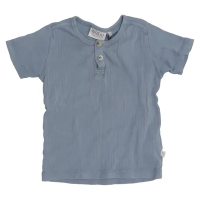 T-shirt (Blauw) van Wheat Organisch katoen