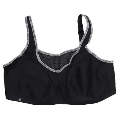 Sports bra (Black) from Glamorise Elastane, Polyamide, Polyester
