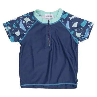 Zwemshirt (Blauw, Meerkleurig) van Lamino Elastaan, Polyester