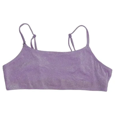 Bikini top (Purple) from H&M Elastane, Metallic fiber, Polyamide, Polyester