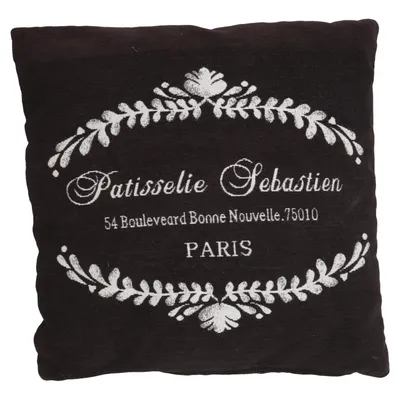 Coussin décoratif (Noir)