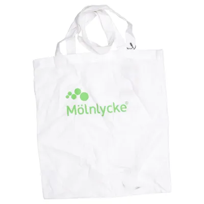 Tygpåse (Vit, Grön) från Mölnlycke