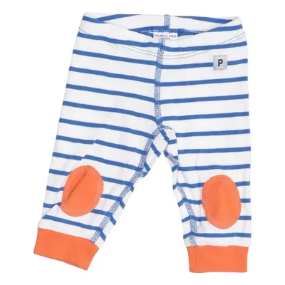Leggings (Blå, Vit, Orange) från Polarn O. Pyret Ekologisk bomull
