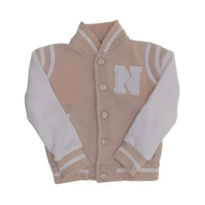 Veste universitaire (Beige, Blanc) de Nadeoo Coton, Polyester
