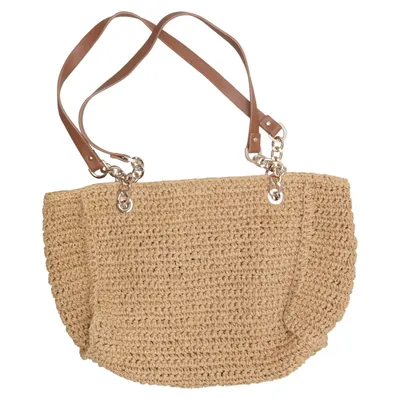 Strandtasche (Beige, Braun) von Sfera Femme Collection Polyester, Polyurethan