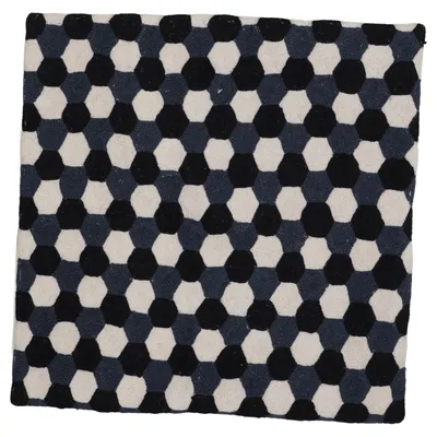 Cushion cover (Black, Blue, Beige) from Chhatwal & Jonsson Cotton, Wool