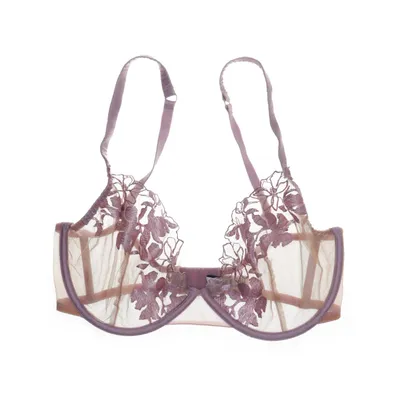 Soutien-gorge (Blanc, Violet) de Myla Polyamide, Polyester