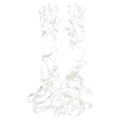 Opera gloves (White) from Fancy Fanny Elastane, Polyamide