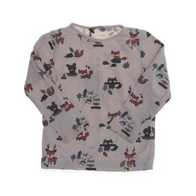 Lange mouwen shirt (Beige) van Kids by Lindex Katoen, Elastaan