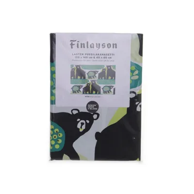 Bäddset (Grön, Svart, Vit) från Finlayson Bomull