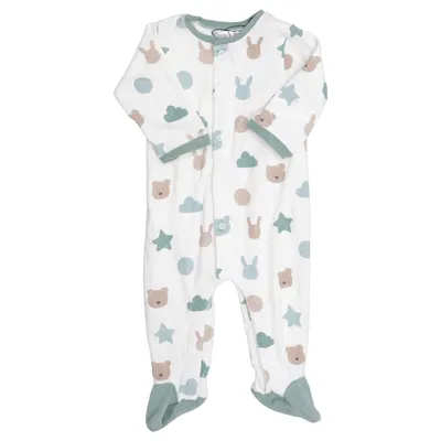 Barboteuse (Blanc, Vert, Marron) de Mayoral Newborn Coton, Élasthane