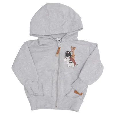 Hoodie (Gray) from Moomin by Martinex Cotton, Elastane, Polyester