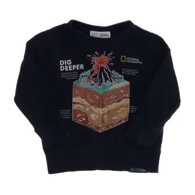 Sweatshirt (Blue, Multicolored) from BabyGap Cotton, Recycled polyester