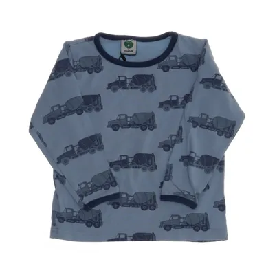 Långärmad t-shirt (Blå) från Småfolk Bomull, Elastan, Modal