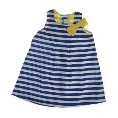 Jurk (Blauw, Wit) van Designer Katoen, Polyester