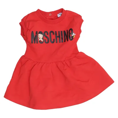 Klänning (Röd) från Moschino Baby Bomull, Elastan