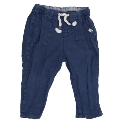 Pantalon (Bleu) de H&M Coton, Lin