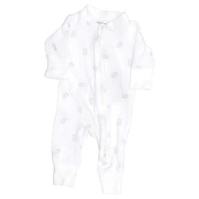 Strampler (Weiß) von MyWear Baby Elasthan, Bio-Baumwolle