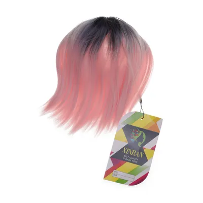 Wig (Pink, Gray, Black) from Xinran