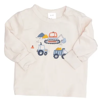 T-shirt à manches longues (Beige, Multicolore) de Alana Coton, Élasthane