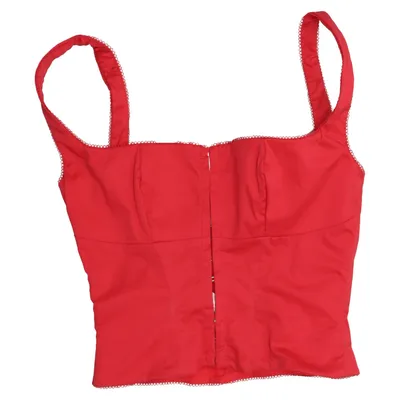 Tank­top (Rot) von House of CB Baumwolle, Polyamid