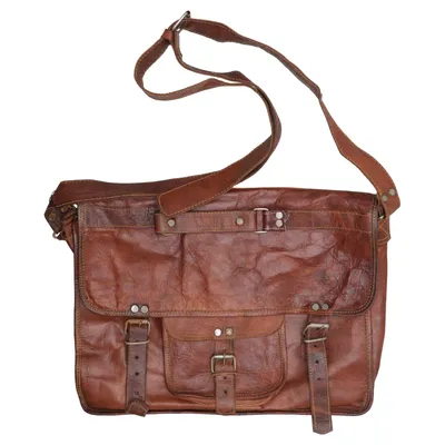 Shoulder-bag (Brown) from Gusti Leder