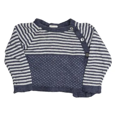 Pull-over (Bleu, Gris) de Alana Coton, Polyester