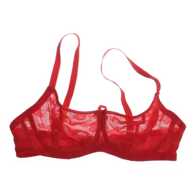 Bra (Red) from Ivory Rose Elastane, Polyamide, Polyester