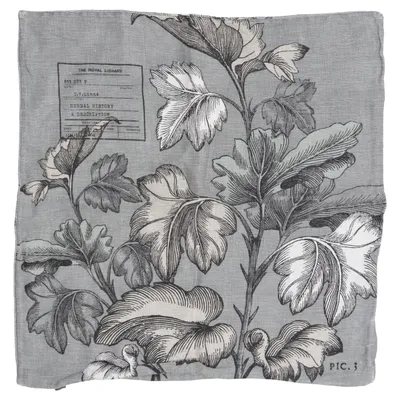 Housse de coussin (Gris, Blanc) de H&M Lin