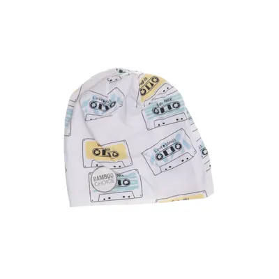 Mössa (Vit, Flerfärgad) från Geggamoja Bambu, Ekologisk bomull, Elastan