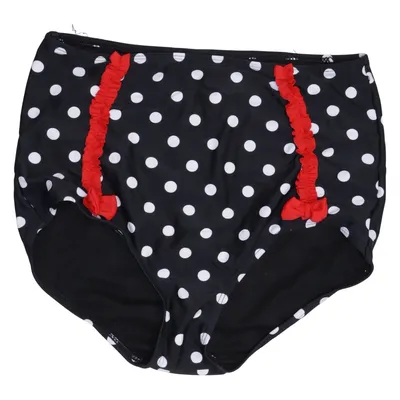 Bikini bottom (Black, White, Red) from Too Fast Elastane, Polyamide, Polyester