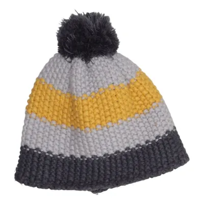 Bonnet à pompon (Gris, Jaune, Noir) de Pusblu Acrylique, Polyester