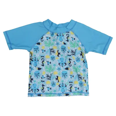 Zwemshirt (Blauw, Meerkleurig) van Papagino Elastaan, Polyamide