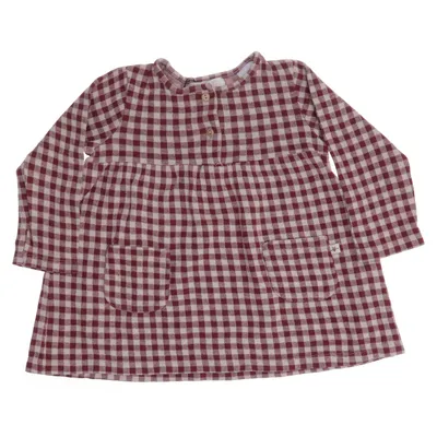 Klänning (Röd, Vit) från Zara Girls Collection Bomull