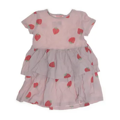 Klänning (Rosa, Röd) från Lindex Bomull